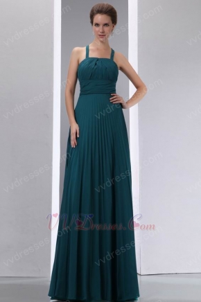 Decent Straps Floor Length Strong Blue Bridal Mother Dress