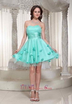 New Brand Knee Length Ice Apple Green Prom Dress Best Choice List