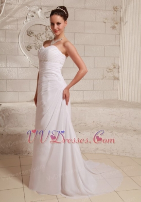 Sweetheart White Chiffon Party Dress Top Designer Lists 2014 Inexpensive