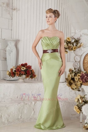 Best Seller Sweetheart Mermaid Olive Green Petite Prom Dress