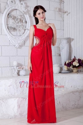 Sweetheart Vest Wine Red Long Chiffon Prom Dress By Top Designer