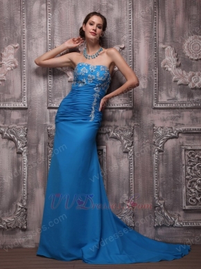 Azure Blue Amazing Club Party Evening Dresses