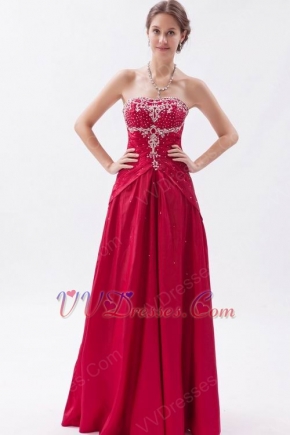 Fascinating Sweetheart Carmine Lace-up Evening Club Dress