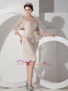 Champagne Lace Mother Of The Bride Dress And Jacket