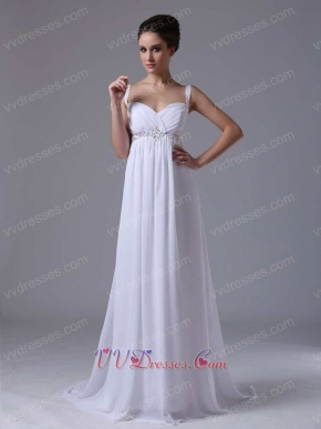 One Inch Straps Empire Waist Pregnant Prom Dresses Cheap