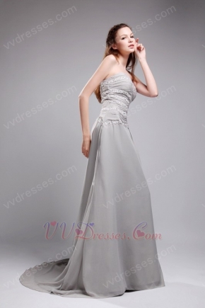 Grey Chiffon Hot Sell Dress For Women Join Formal Ocassion