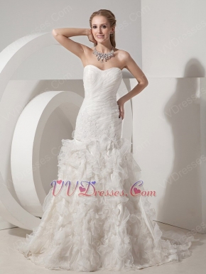 Discount Ruffled Mermaid Skirt Tide Buy Wedding Dress