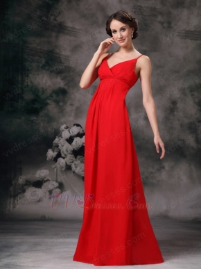 Red Bridesmaid Dress Wear to Church Wedding Ceremony