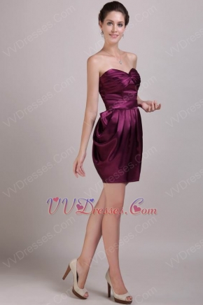 Burgundy Sweetheart Confortable Graduation Girls Dress