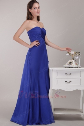 Simple Royal Blue Stylish 2014 Junior Bridesmaid Dress