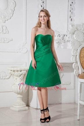 Fresh Green Stain Short Dress For Bridesmaid Under $100