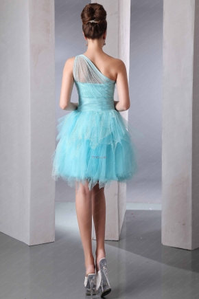 One Shoulder CASCADE SKIRT Chiffon Gowns Sunset