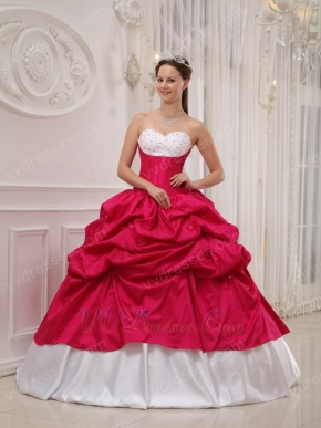 Sweetheart Neckline Handmade Dress for a Quinceanera Party