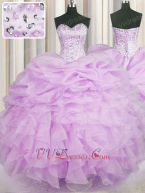 Designer Prefer Color Lilac Bubble and Ruffles Quinceanera Ball Gown 2019