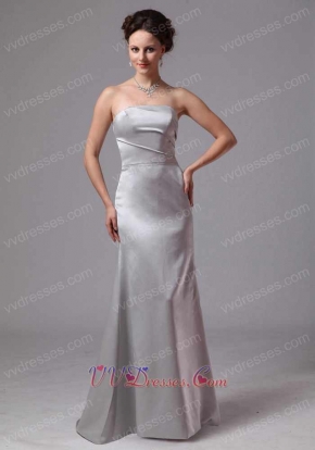 Sliver Junoesque Mother Dress For Wedding Ceremony Customize Side Zipper