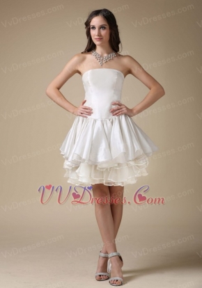 Designer Your Own Ivory Short Dress For Prom Wear Knee Length Sexy