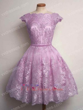 Available Conservative High Neck Short Lace Dresses For Prom