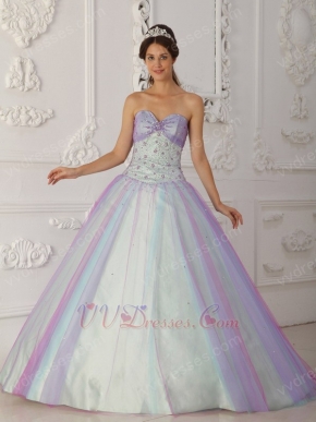 Pretty Sweetheart Multi-Color Colorful Prom Dress Like A Princesss
