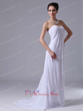 Customize Empire Chiffon Long Bridesmaid Destination Wedding Ceremony