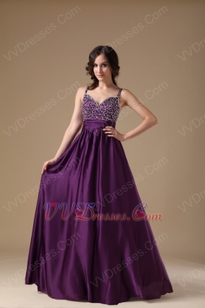 Purple Custom Made Elegant Woman Evening Celebrity Dress