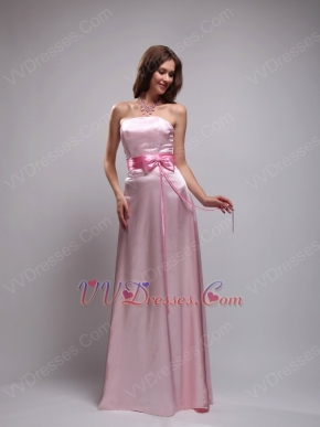 Mature Baby Pink Ebay Prom Dresses With Handmade Bowknot