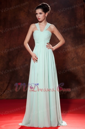 Apple Green Straps Designer Prom Dresses Ready To Wear Inexpensive