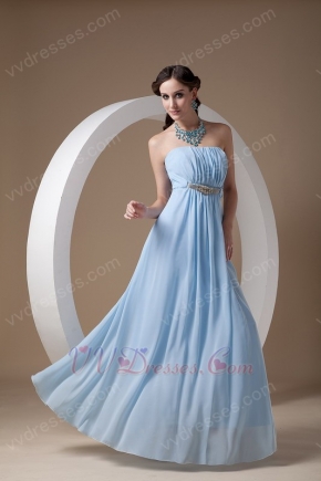 Elegant Light Blue Chiffon Very Formal Dresses Different