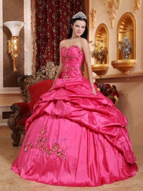 Deep Rose Pink 2008 Styles Cheap Quinceanera Party Dress