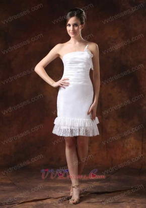 Affordable Short Homecoming Dress With Two Layers Lace Hemline