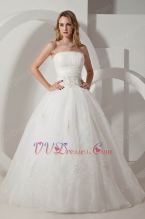 Online Strapless Beading Embroidery Outdoor Wedding Dresses