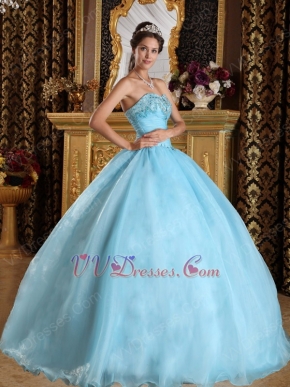 Princess Sky Blue Ancient Imperial Household Puffy Dress