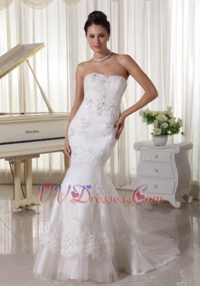 Fashionbale Slim Mermaid Skirt Wedding Dress With Lace Low Price