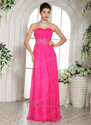 Hot Pink Sweetheart Prom Celebrity Dress Design Your Own Big Day