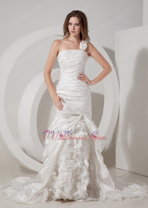 Mermaid One Shoulder Designer Brand New Wedding Gown