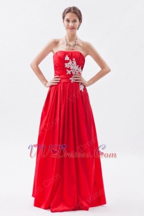 2012 Scarlet With Applique Evening Dress For Discount