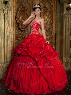 Unique Crimson Prom Quinceanera Dresses By Top Designer