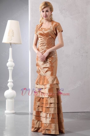 Mermaid Layers Skirt Mother Of The Bride Dress With Jacket
