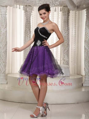 Sweetheart Dresses For Sweet 16 Party Black and Purple Unique