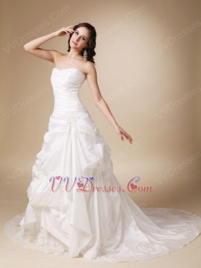 Elegant Style Strapless Taffeta 2014 Simple Bridal Dress Shop