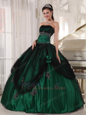 Puffy Floor-length Dark Green Quinceanera Dress In New Trend