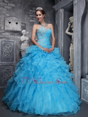 Sweet heart Styles Aqua Quinceanera Dress Like A Princess