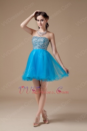 Cheap Azure Blue Girls Sweet Sixteen Dress And Gowns