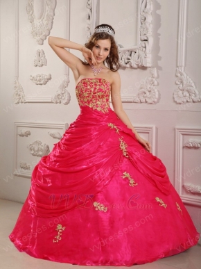 Fuchsia Strapless Quinceanera Ball Gown Under 200 In Texas