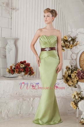 Best Seller Sweetheart Mermaid Olive Green Petite Prom Dress