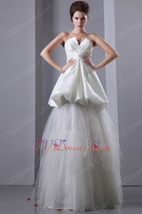 Beautiful V-Shaped Strapless Corset Make Your Own Wedding Dress