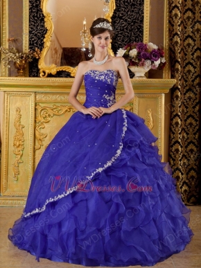 Floor Length Ruffled Skirt La Dress For Quinceanera Party