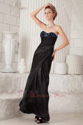 Ankle Length Skirt Cheap La Femme Prom Dresses Black