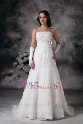 Perfect Strapless A-line Silhouette Bridal Dress Stores In Huston