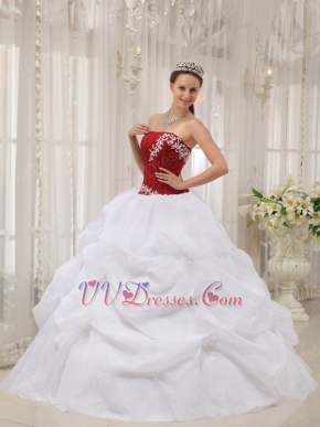 White Organza Floor Length Young Girl Birthday Dress
