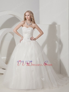 Pretty Sweetheart Designer Bridal Wedding Dress With Applique